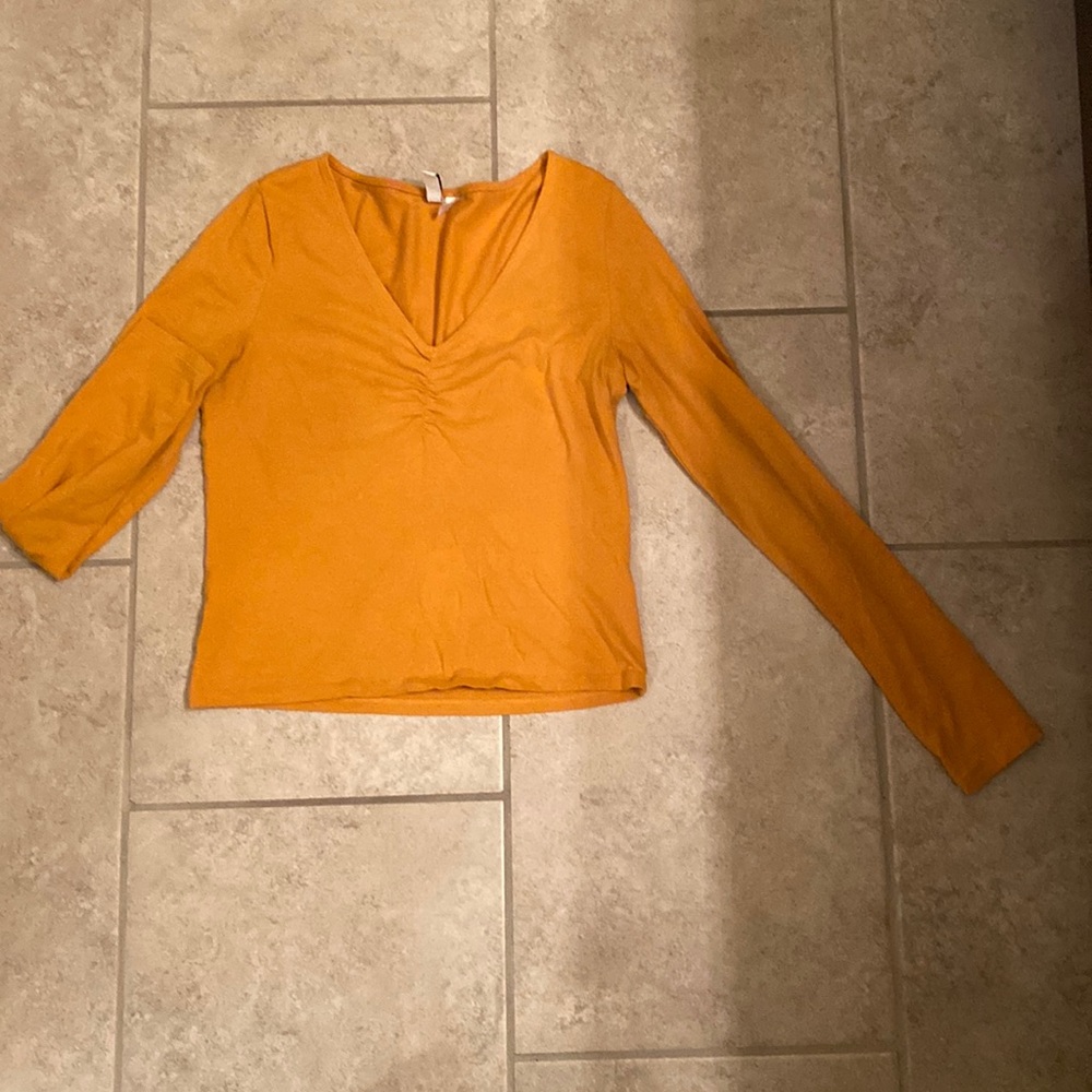 Mustard long sleeve tee